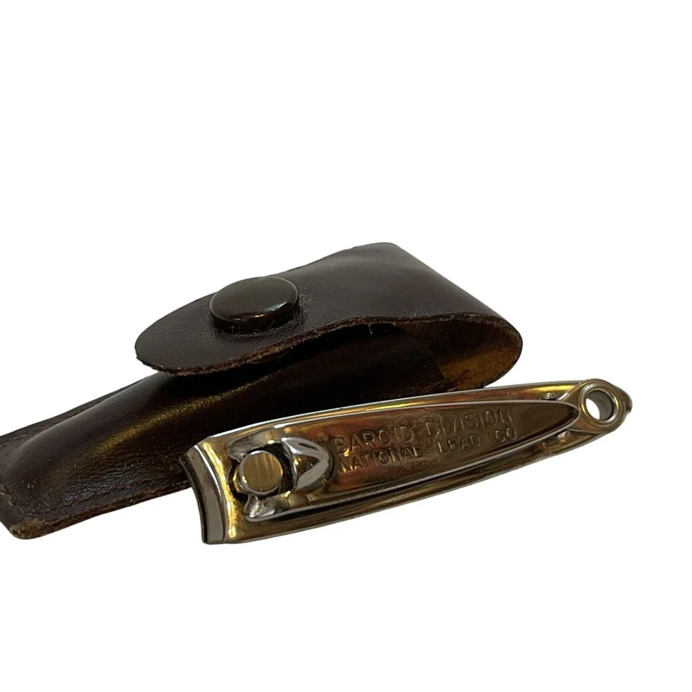 Vintage Baroid Division National‎ Lead Co. Nail Clippers with Case